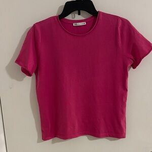 Zara Fuchsia Short Sleeve Tee